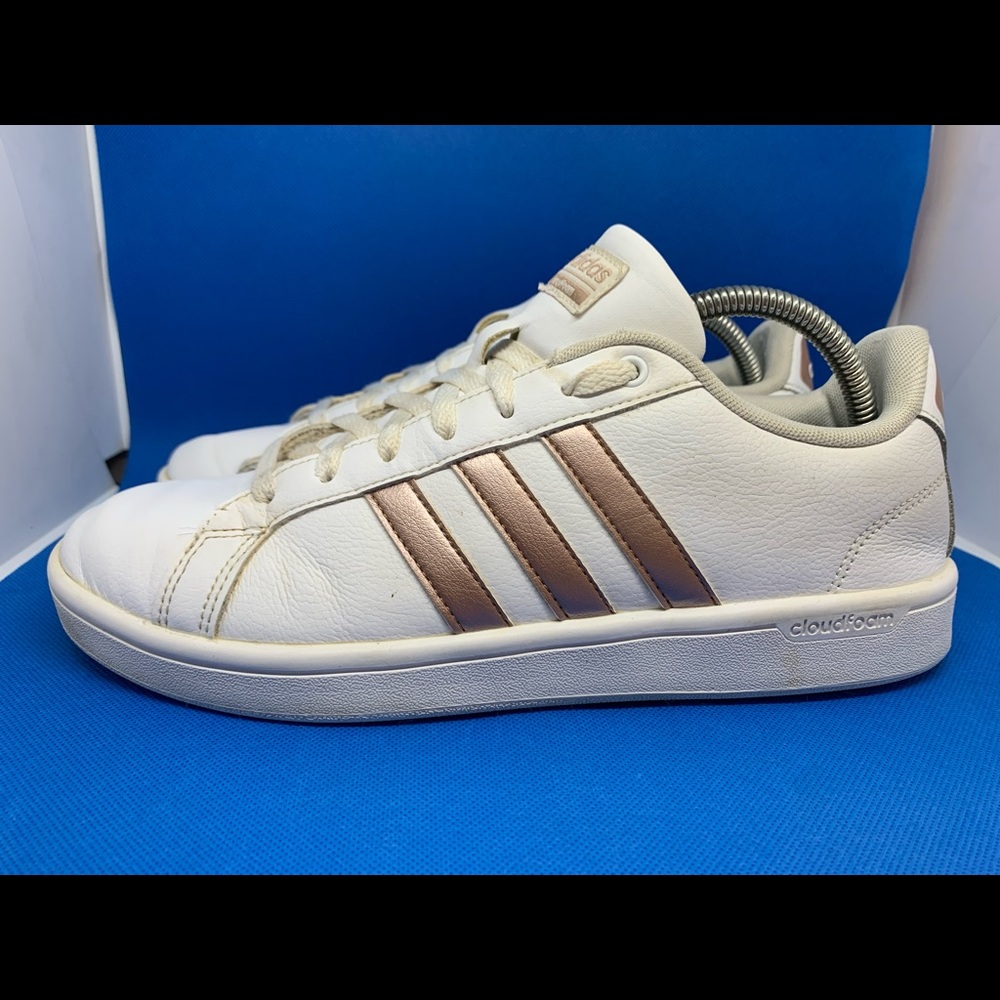 adidas Women's Athletic Shoes in Cream and Rose Gold